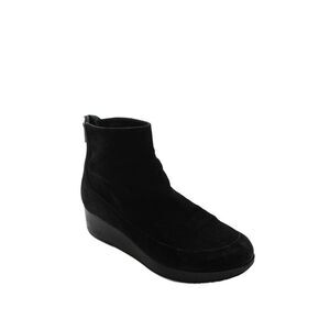 Robert Clergerie Womens Leather Zippered Wedge Ankle Boots Black Size 7.5